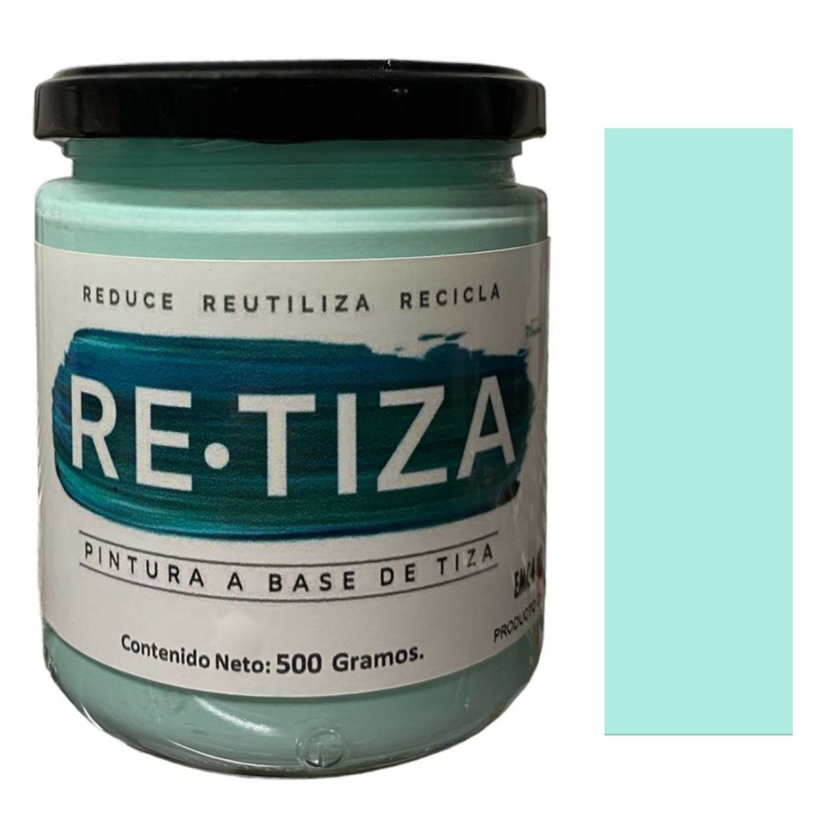 RETIZA - VERDE MENTA 500 Grs. Pintura Tizada/Vintage base agua mate