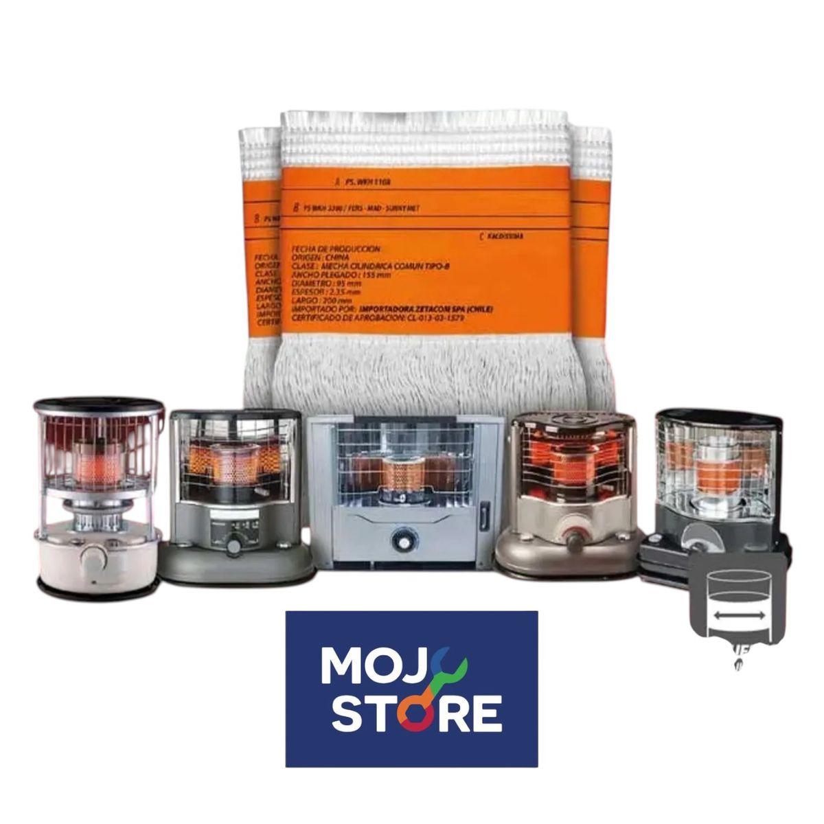 ZETACOM - Mecha Standard para Estufas de 95 MM