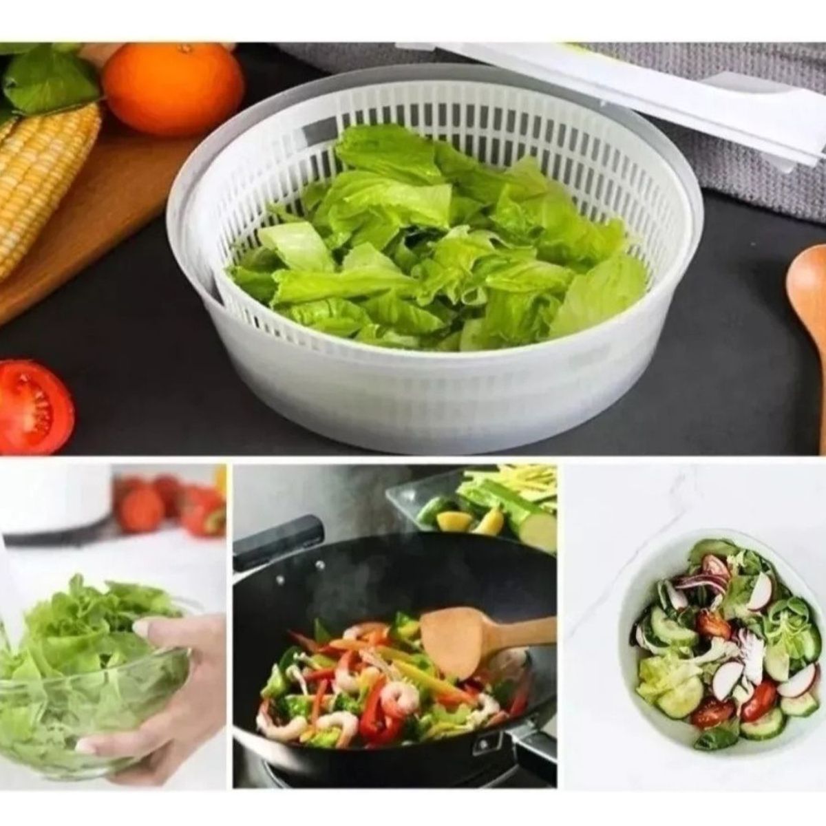 GENERICO - Centrifuga Para Verduras Secador De Verduras Ensaladas