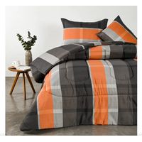 Plumón Af Reversible 2 Plazas Franjas