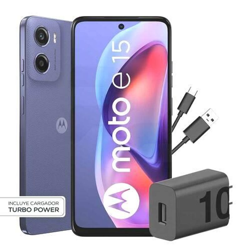 MOTOROLA - Celular Motorola E15 64GB2GB Morado Liberado