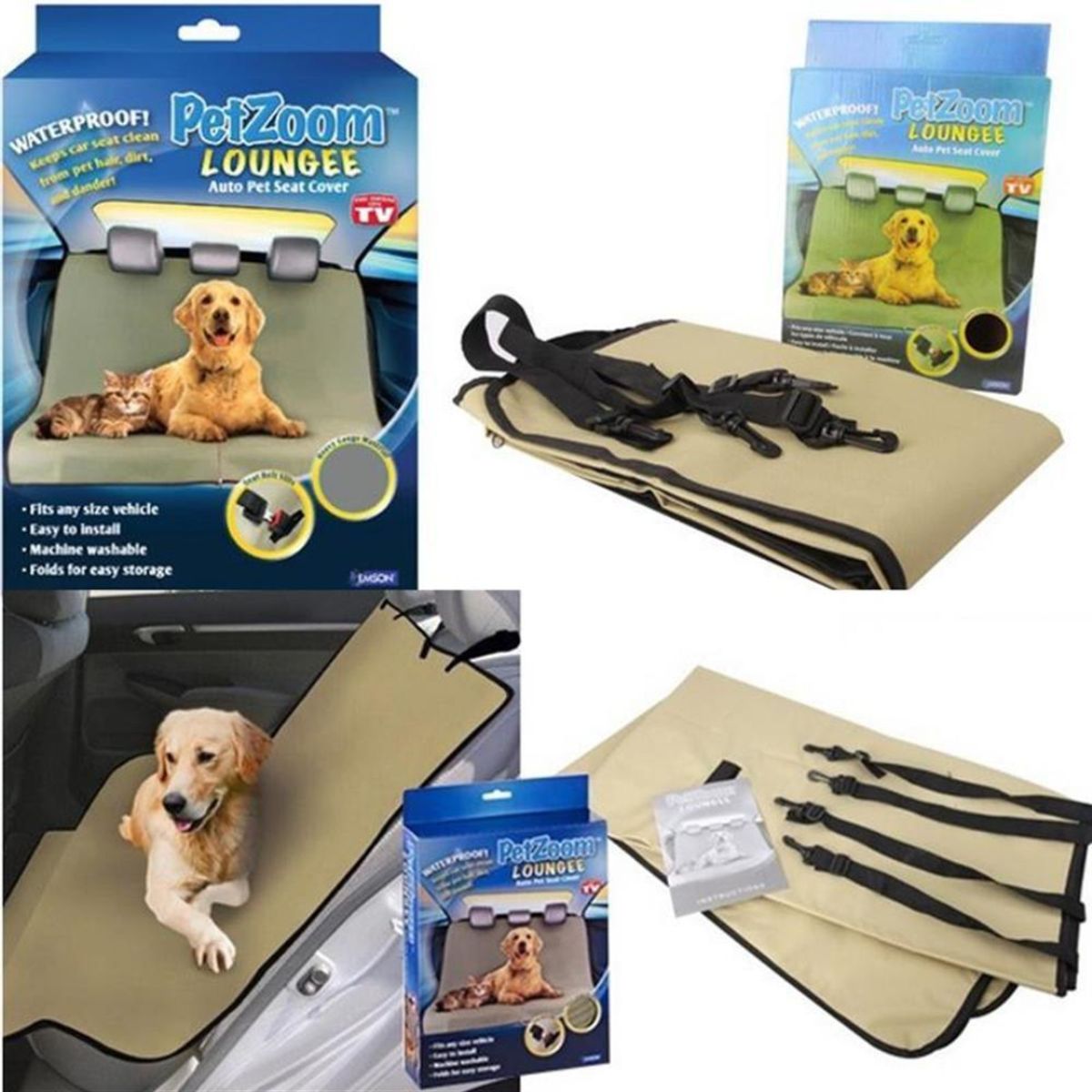 MOVI - Funda Protectora Impermeable para Asiento de Auto Mascotas