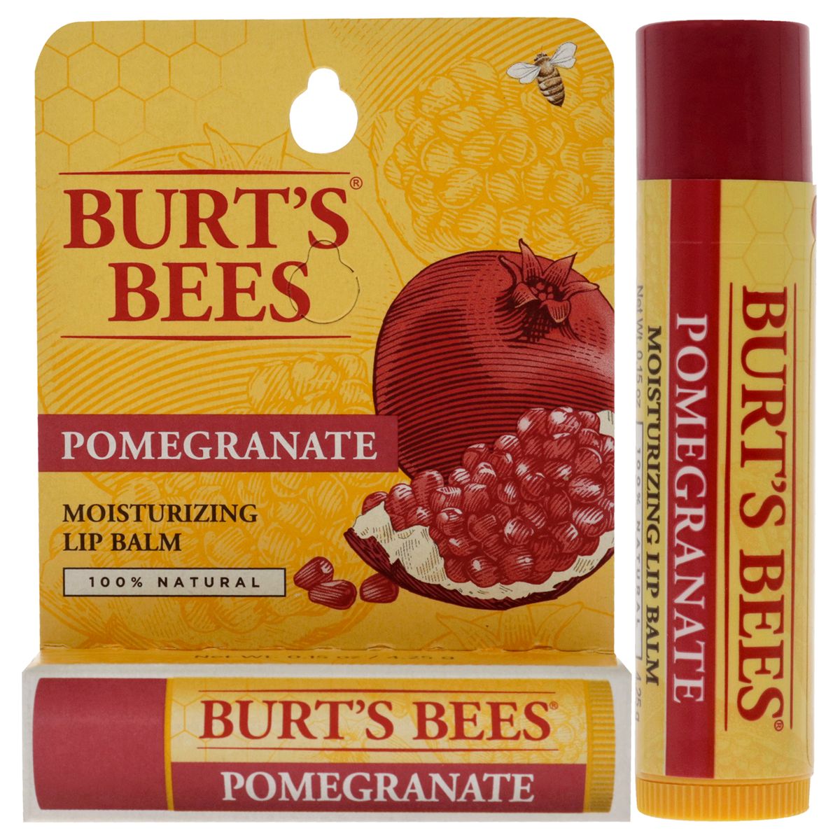 BURTS BEES - Bálsamo Labial Hidratante de Granada Blíster 5ml Burts Bees
