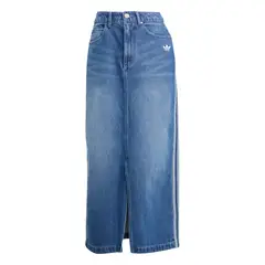 ADIDAS - Falda lápiz de tejido denim de 3 Tiras Adicolor