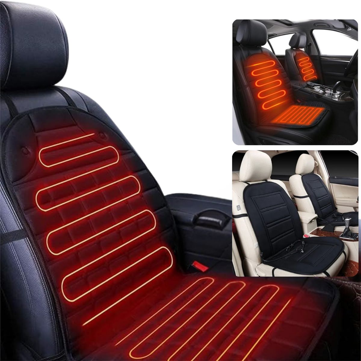 MOVI - Funda Asiento Auto Calefacción Ajustable 12V