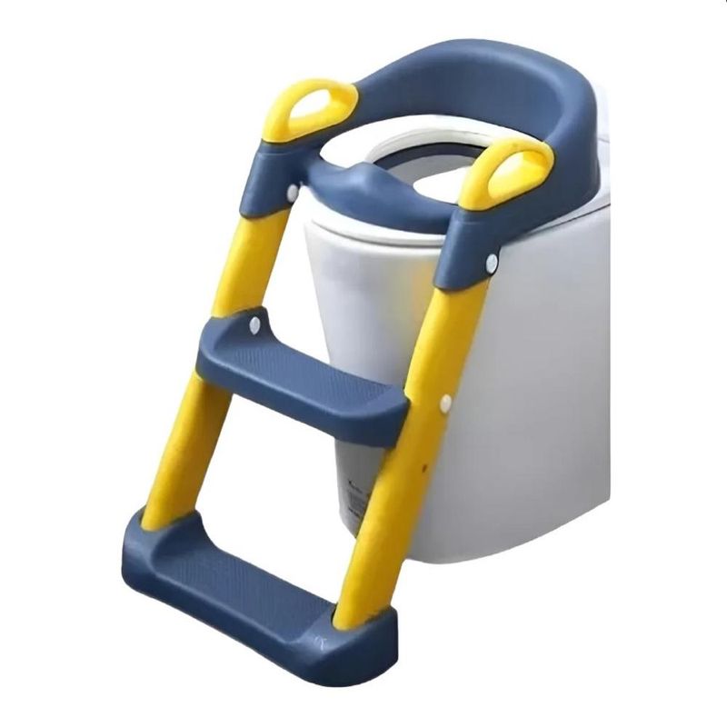 GENERICO - Asiento Adaptador con Escalera para Inodoro Infantil - Azul