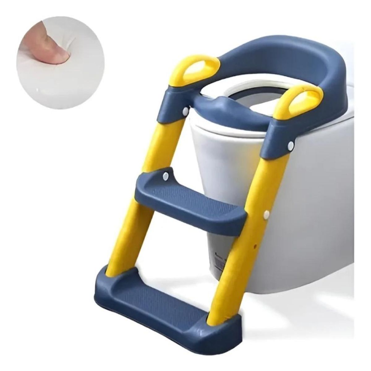 GENERICO - Asiento Adaptador con Escalera para Inodoro Infantil - Azul