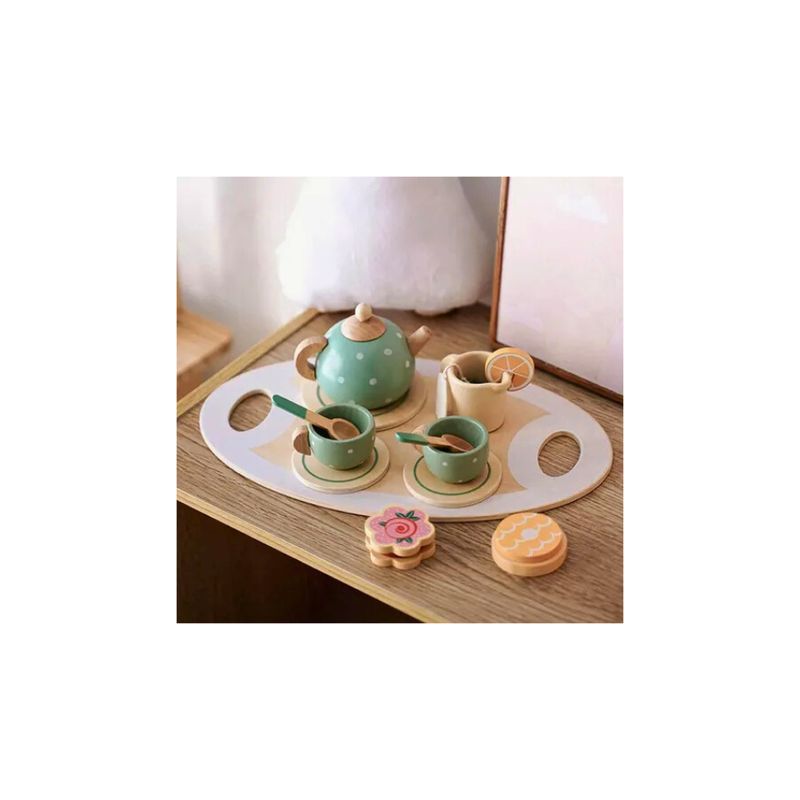 GENERICO - Juego De Té Madera Didáctico Infantil