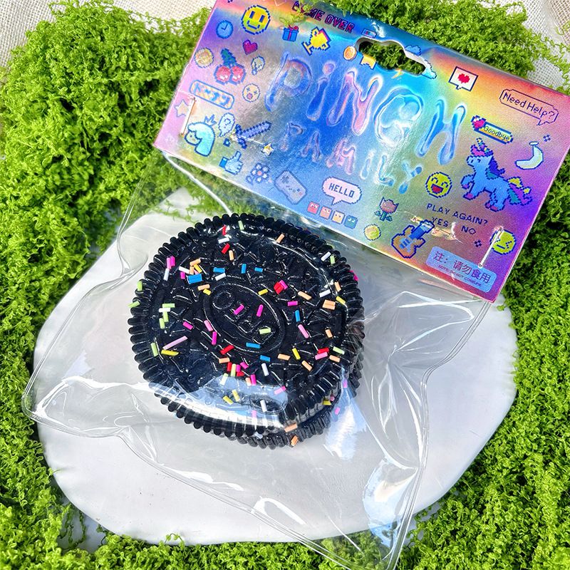GENERICO - Pack 2 Juguetes Squishys Oreo Kawaii Antiestrés Pegajoso