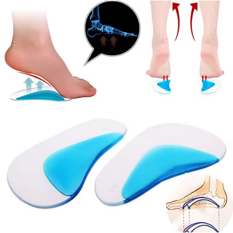 GENERICO - Par Plantillas Gel Arco Para Pie Plano