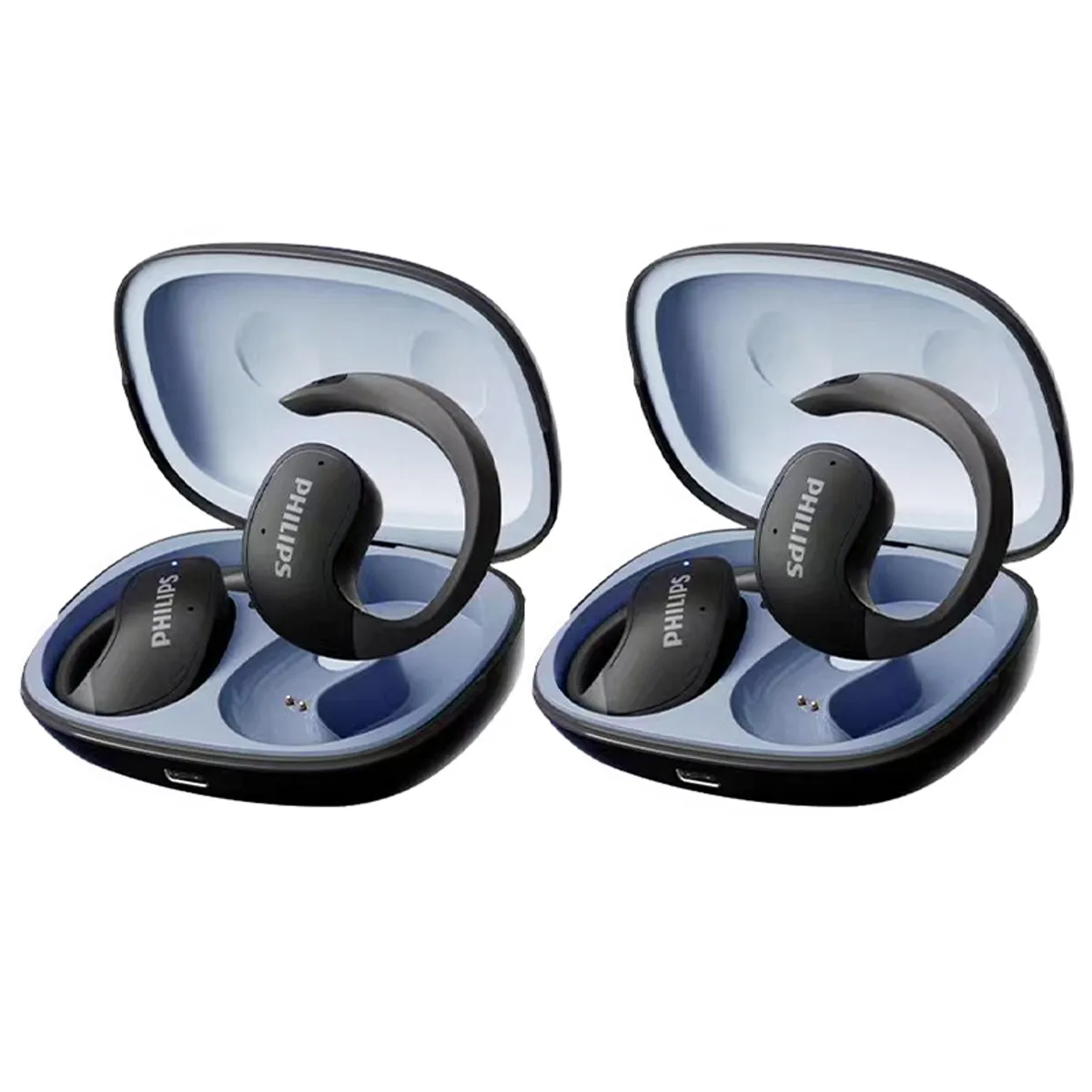 PHILIPS - Set 2 Audifonos PHILIPS True Wireless Bluetooth TAT2708 -Negro