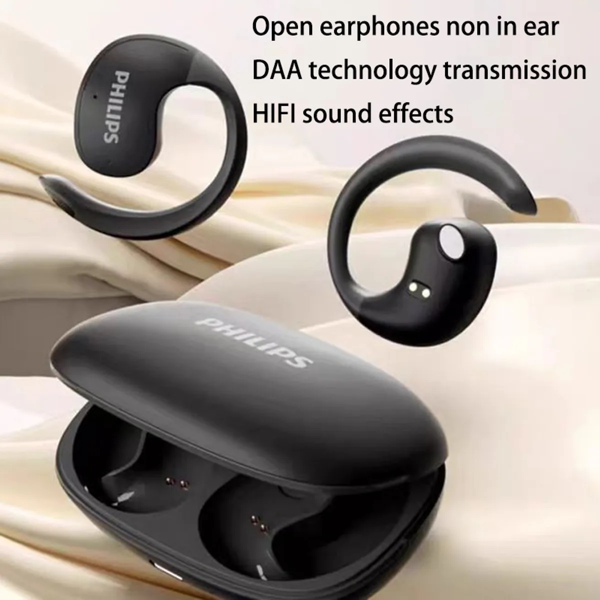 PHILIPS - Set 2 Audifonos PHILIPS True Wireless Bluetooth TAT2708 -Negro y Blanco