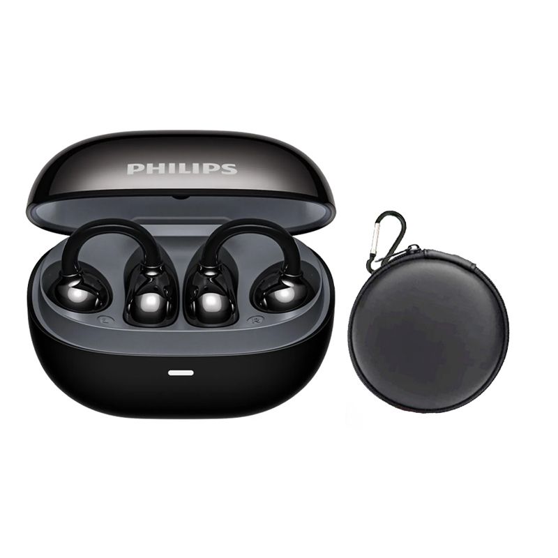PHILIPS - Audifonos PHILIPS TAT3468 Bluetooth 5.4 TWS-Negro y Estuche