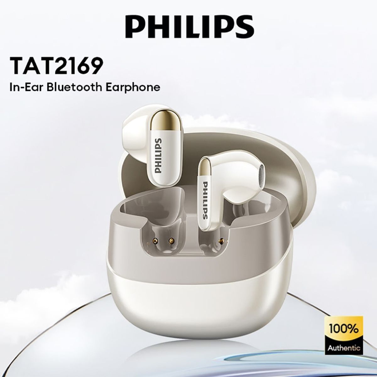PHILIPS - Audifonos PHILIPS TAT2169 Bluetooth 5.4 TWS-Negro
