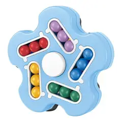 GENERICO - Magic Cube Tipo Fidget Spinner Juego Didactico Antiestres - Celeste