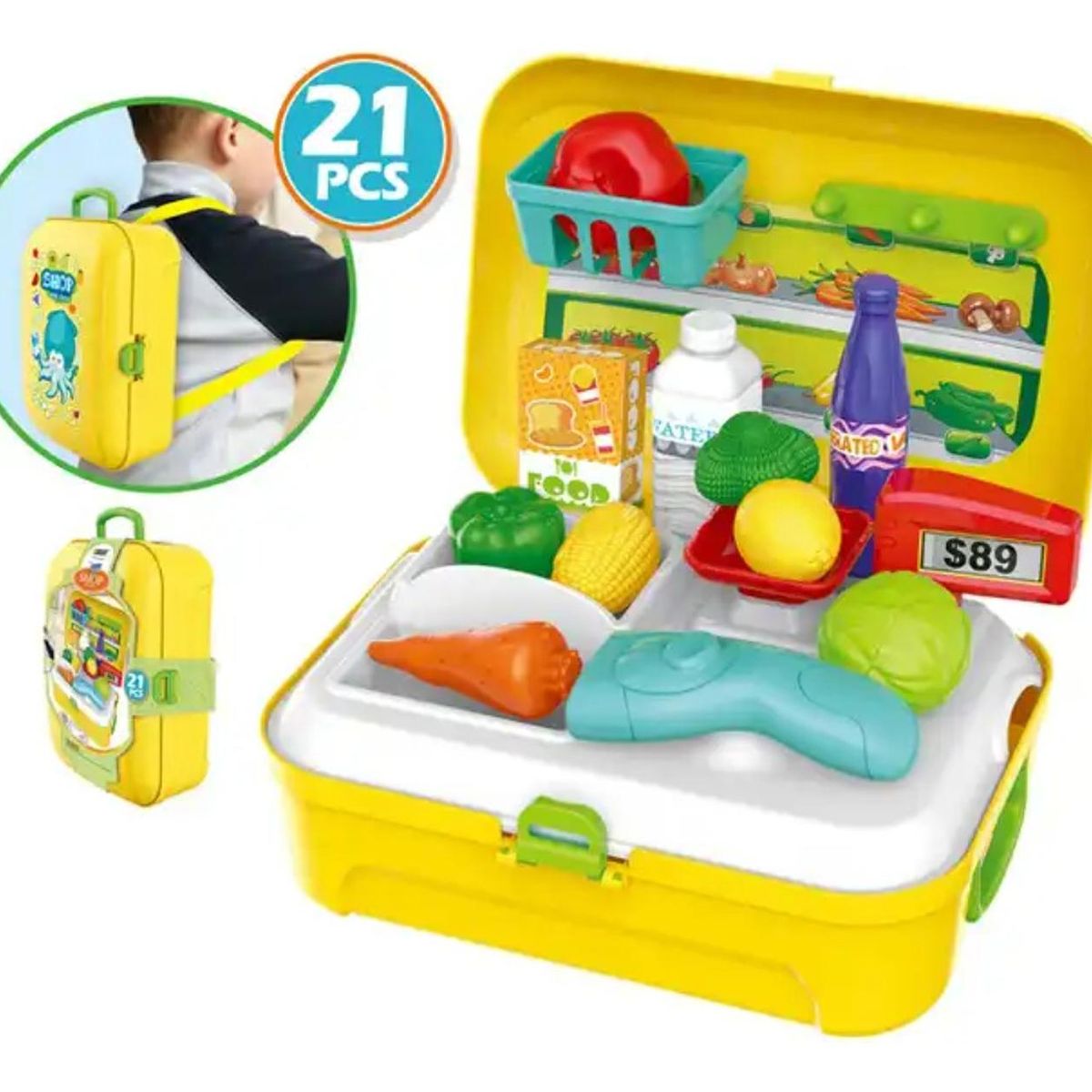 GENERICO - Maletines Para Niños Tipo Mochila Variedad De Modelos - Amarillo