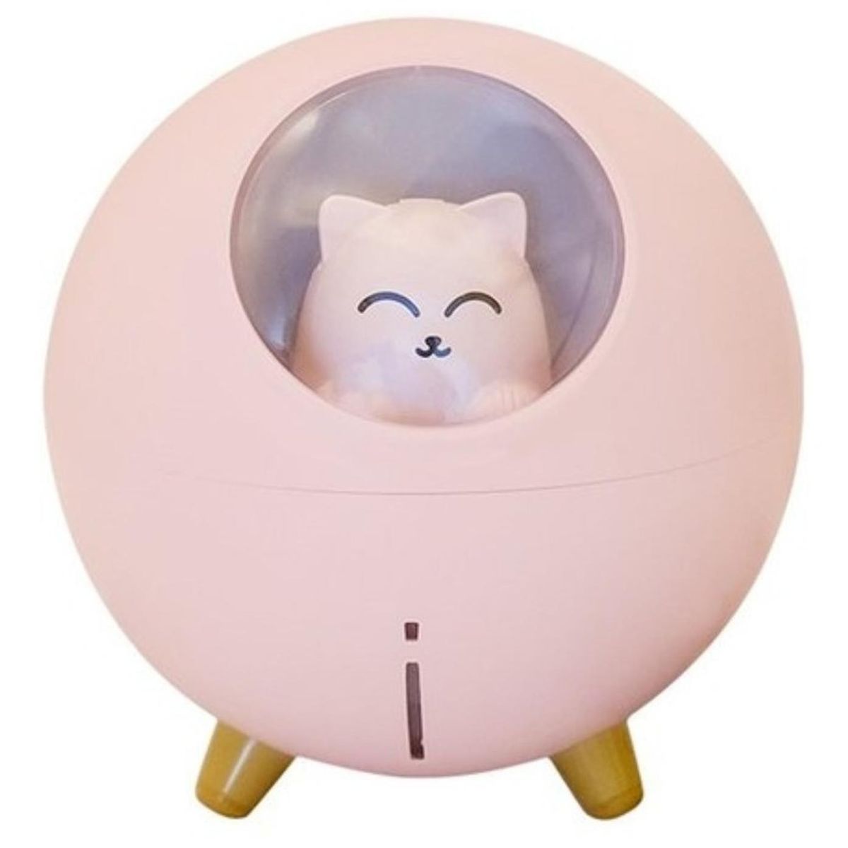 GENERICO - Humidificador Usb De Gatito Redondo Kawaii Vaporizador - Rosa