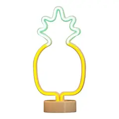 FLIPEREX - Lampara Neón Led Piña Decoración Todo Ambiente Hogar