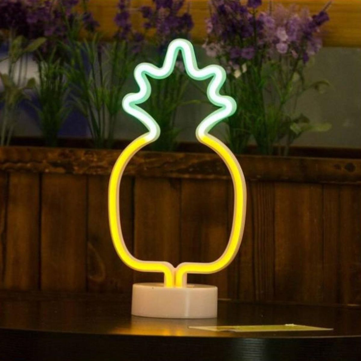 GENERICO - Lampara Neón Led Piña Decoración Todo Ambiente Hogar