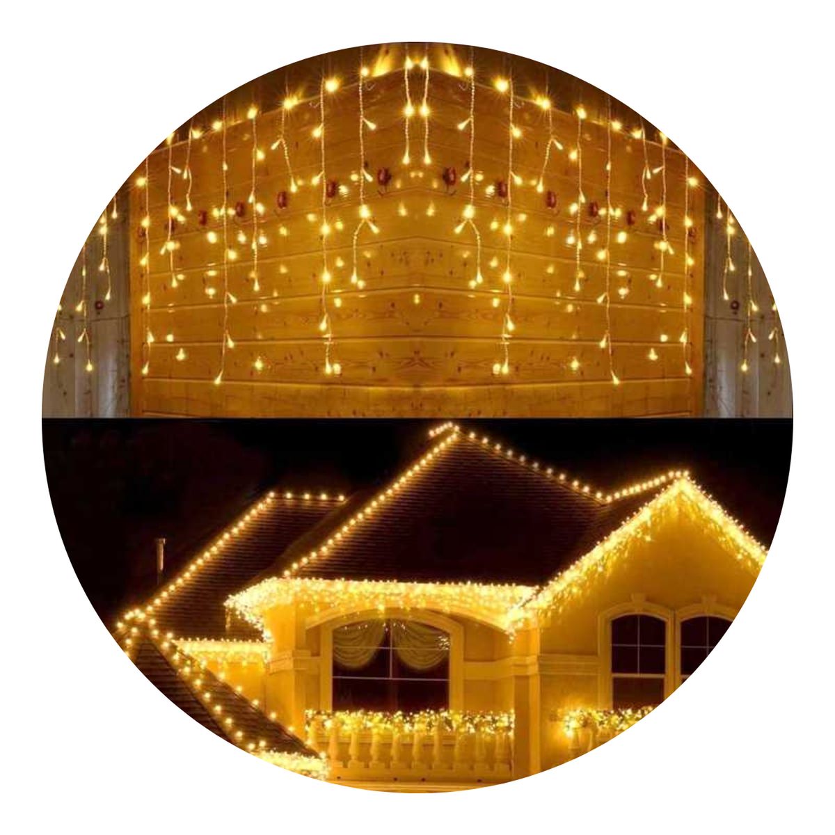 GENERICO - Cascada Luces Led Cortina Navidad Boda Matrimonio Fiestas