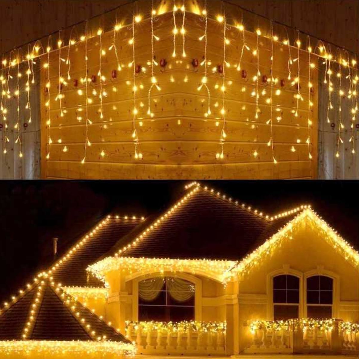 GENERICO - Cascada Luces Led Cortina Navidad Boda Matrimonio Fiestas