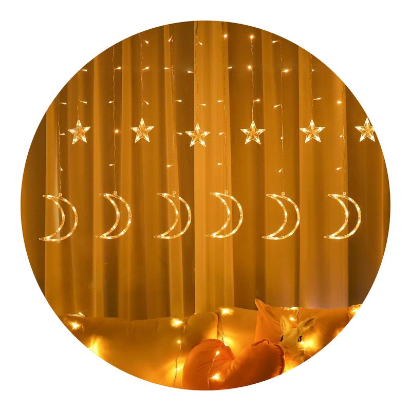 FLIPEREX - Cortina De Luces Cortina Led Luces Navideñas Guirnalda Luces