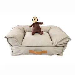 DOG REPUBLIC - Cama de Perros Grande Lavable Beige L Harry Animal Republic