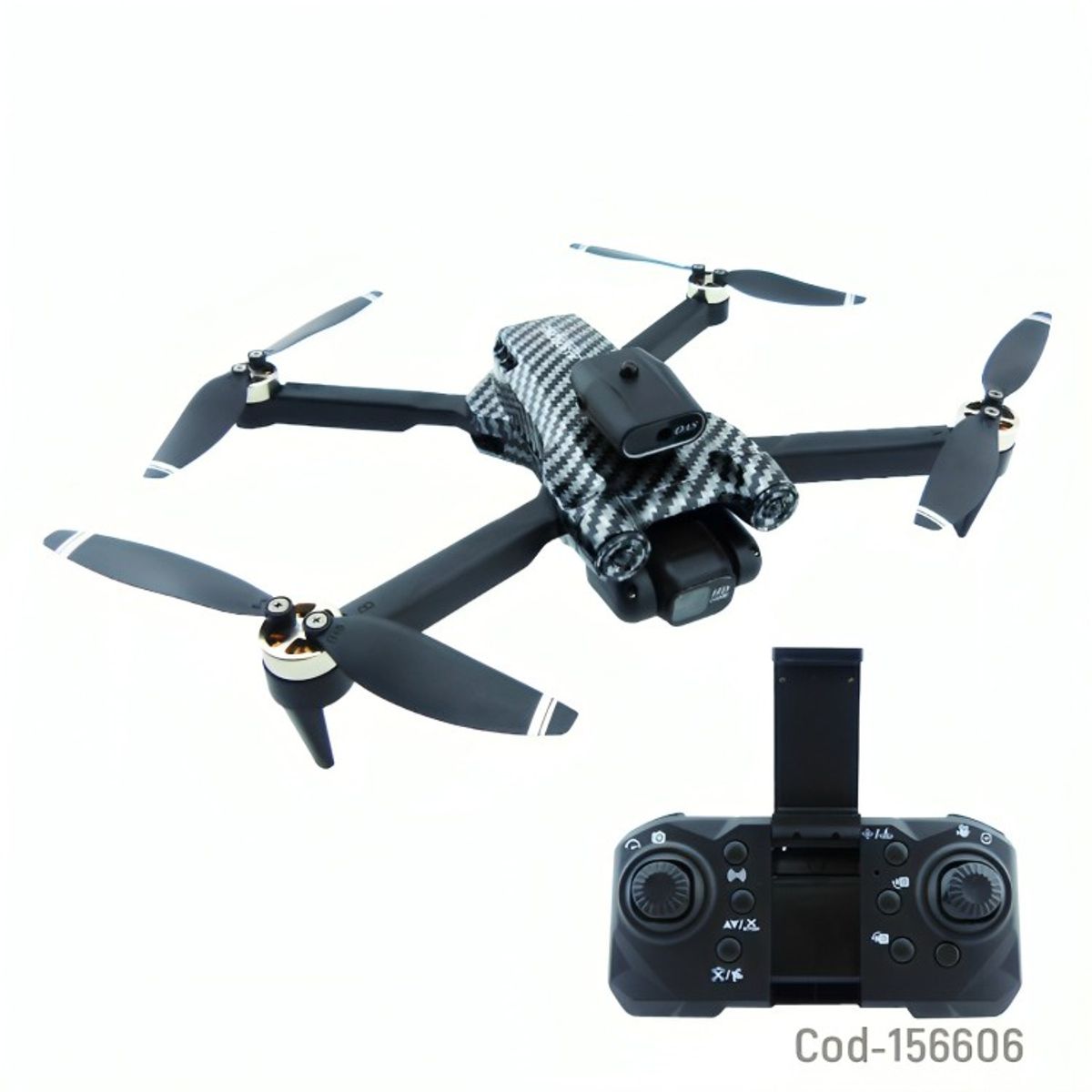 GENERICO - DRONE MOD.P12 PRO CARBON WIFI 2 CAMARAS CON SENSOR ANTI-CHOQUE
