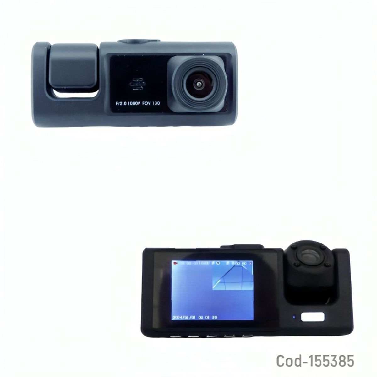 GENERICO - CAMARA DVR DOBLE CAMARA MOD.D23 FULL HD SOPORTA HASTA 128 GB