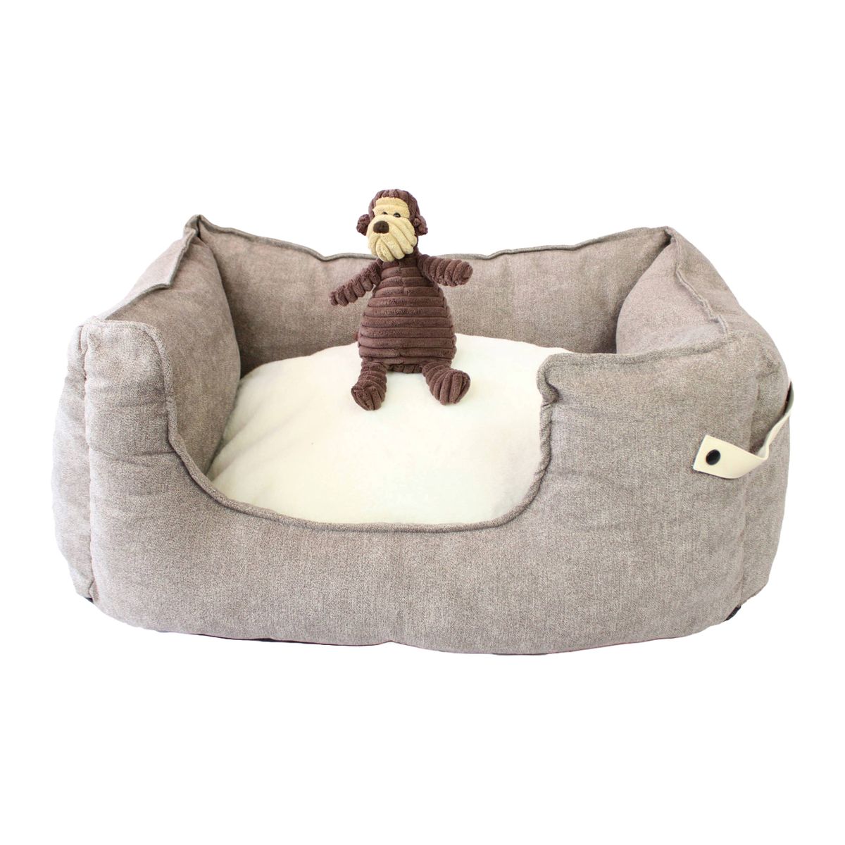 DOG REPUBLIC - Cama de Perros Mediana Lavable Café M Diana Animal Republic