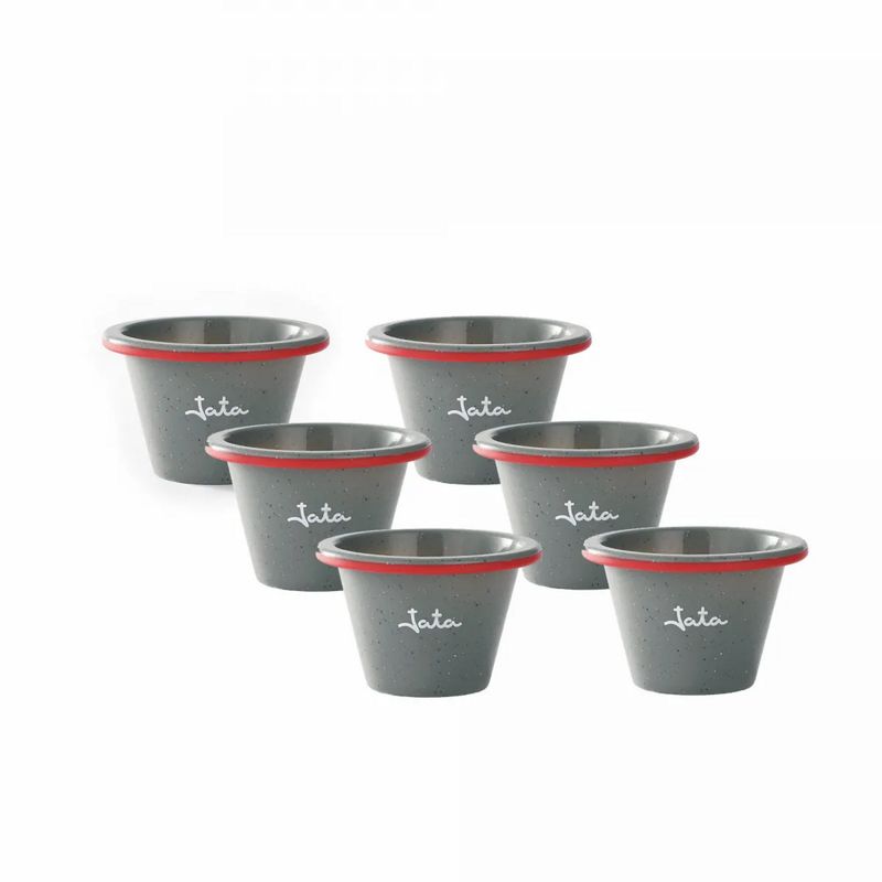 JATA - Moldes Silicona Platino Flan Individual Jata 6 Unidades Gris.