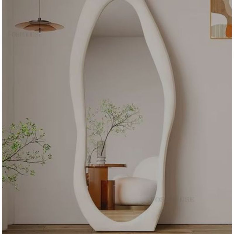 GENERICO - Espejo Irregular Cuerpo Completo 170x70cm Blanco