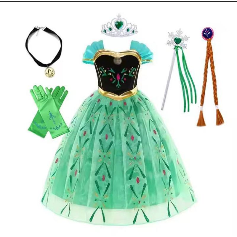 GENERICO - Set disfraz princesa vestido y accesorios Anna ( 4 años )