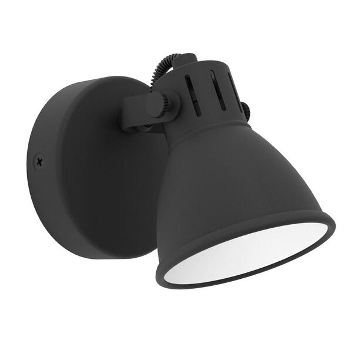 EGLO - Apliqué de pared Seras Acero Negro Dm100 GU10 Led incluida 1X4W