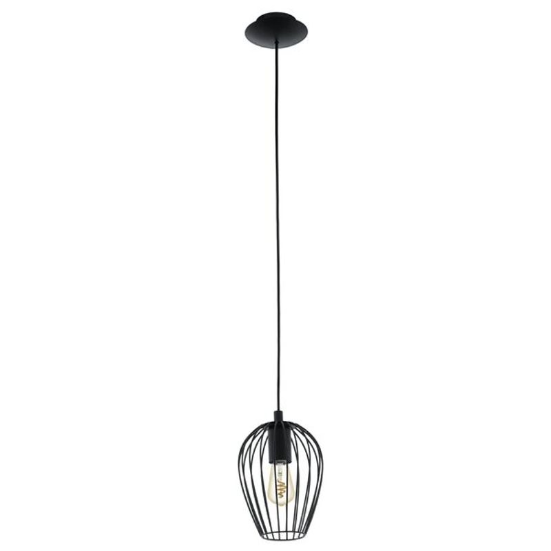 EGLO - Lámpara Colgante Newtown Vintage Acero 1X60W E27