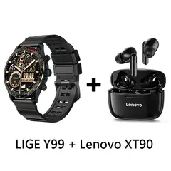 LENOVO - Audífonos Bluetooth XT90 y Smartwatch Y99 reloj inteligente