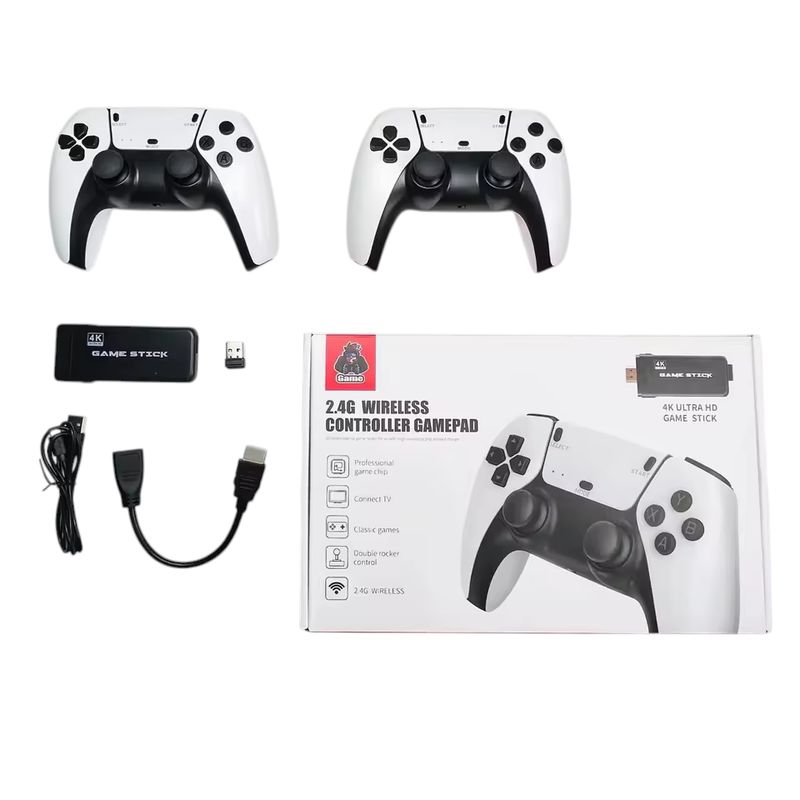 GENERICO - Consola de Video Juego Game Stick 24g wireless 4k