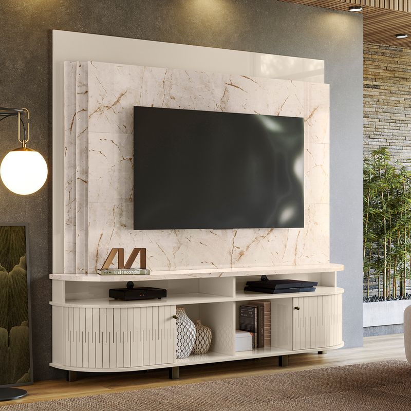 DECO CLASS - HOME THEATER DAYTONA CALACATA OFF WHITE 65 183x179x38 cm