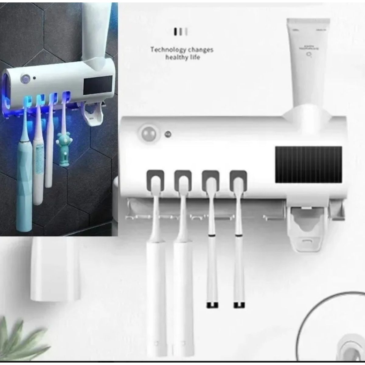 GENERICO - Dispensador Automático Desinfectante Para Pasta De Diente Uv