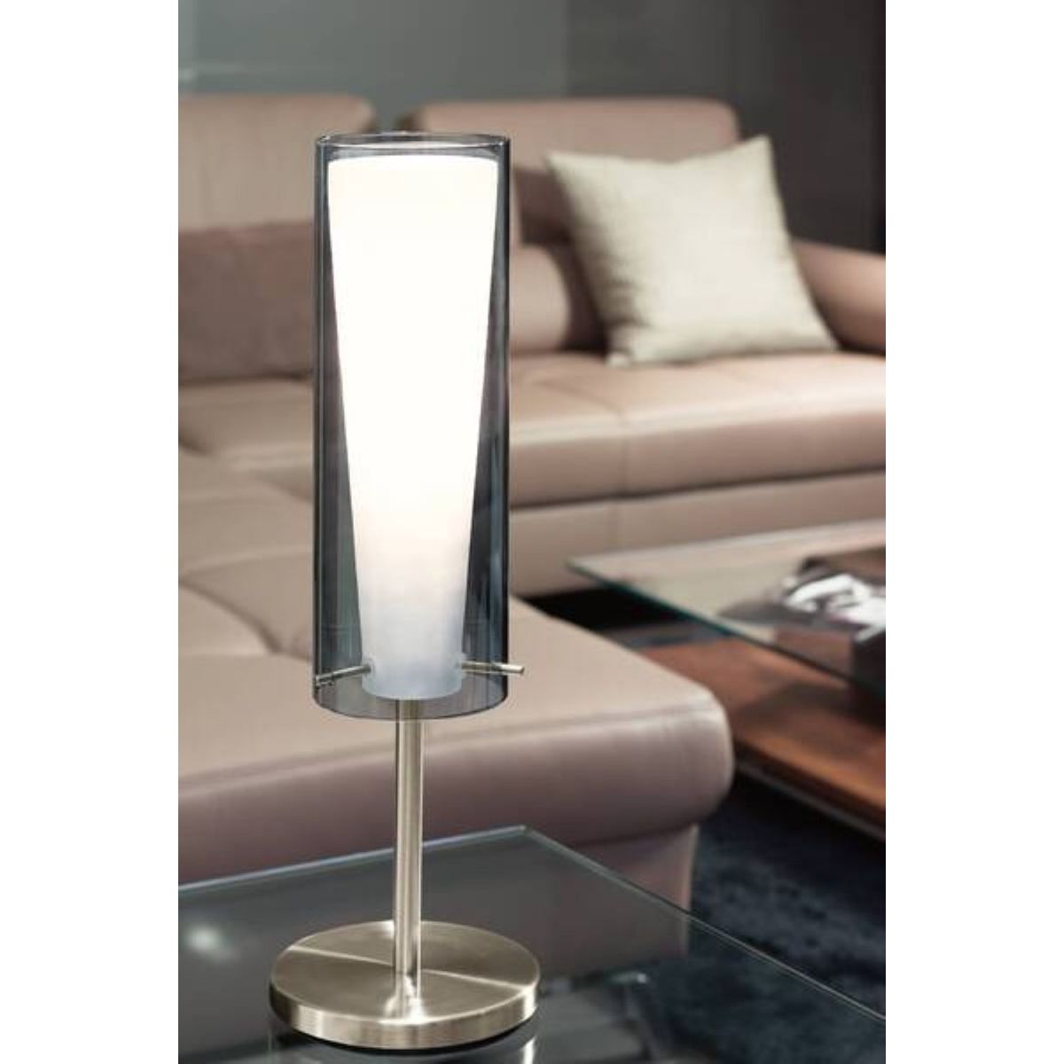 EGLO - Lámpara Sobremesa Pinto Acero Cromado 1X60W E27