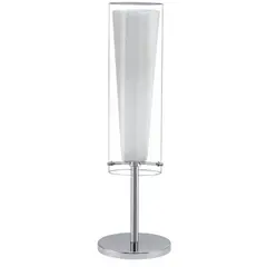 EGLO - Lámpara Sobremesa Pinto Acero Cromado 1X60W E27