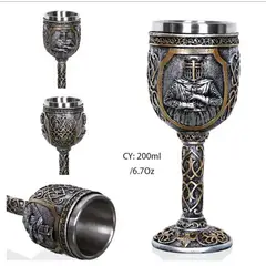 GENERICO - Copa Caballero Medieval Acero Inoxidable