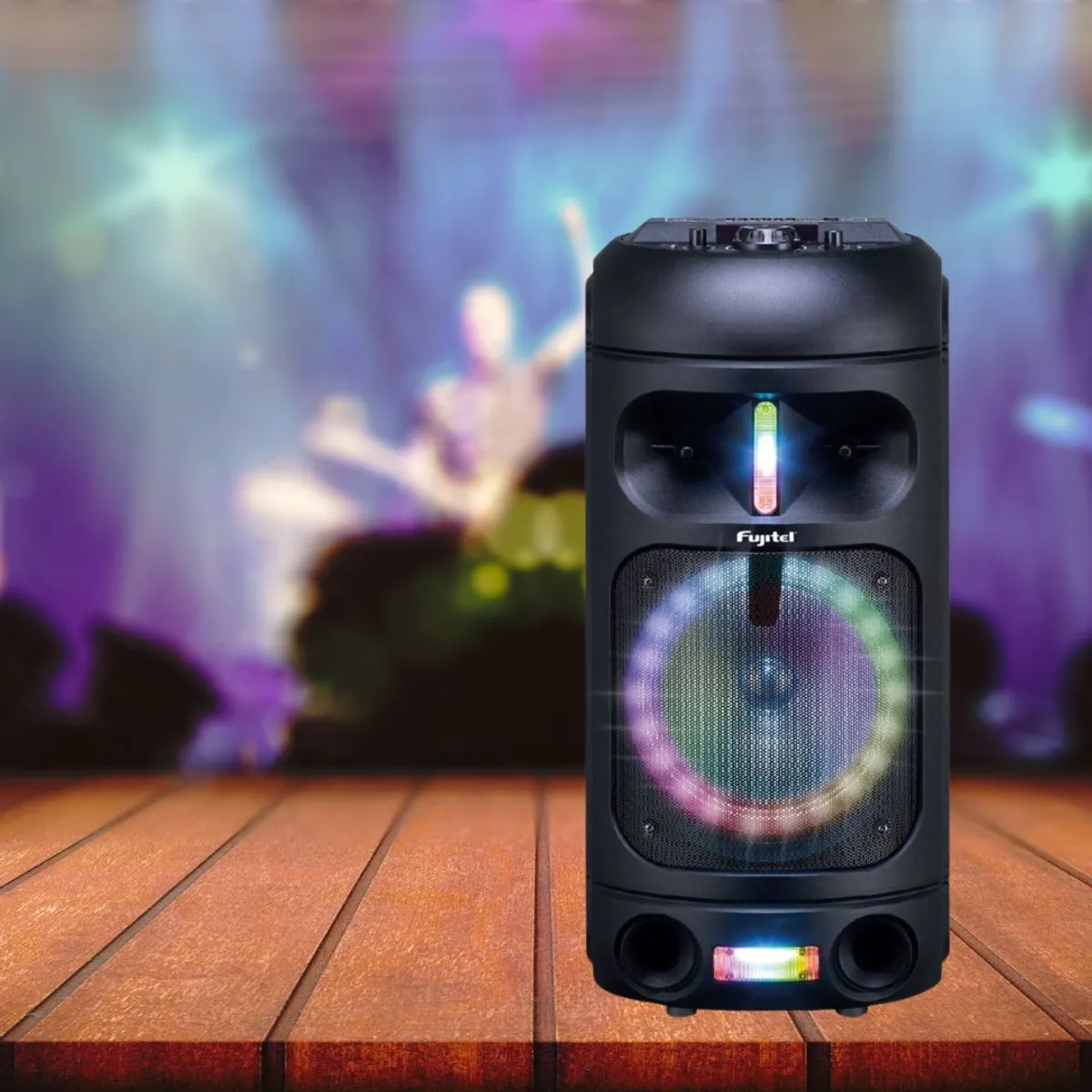 FUJITEL - Parlante Fujitel karaoke 8 ¨negro I160FUBT0802