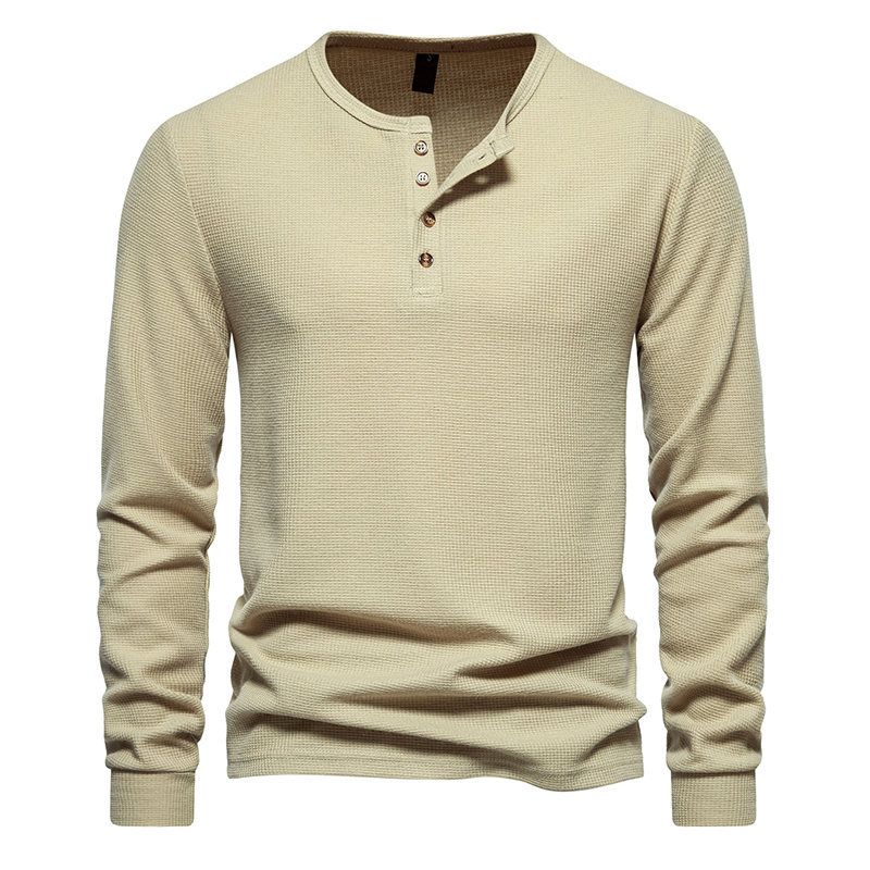BLWOENS - Polera de manga larga para hombres - Beige