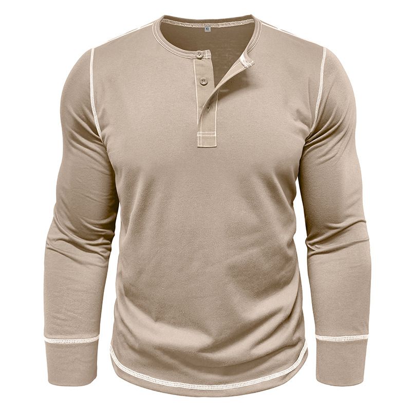 BLWOENS - Polera de manga larga para hombres - Beige