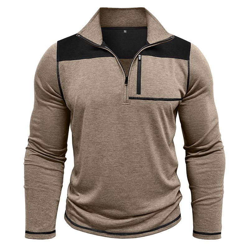 BLWOENS - Polera de manga larga para hombres - Beige_.