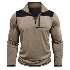 BLWOENS - Polera de manga larga para hombres - Beige