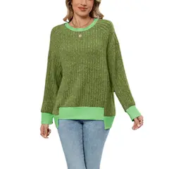 BLWOENS - Polera de manga larga para mujers - Verde