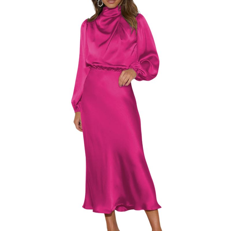 BLWOENS - Vestidos casuales de para mujeres - Rosa