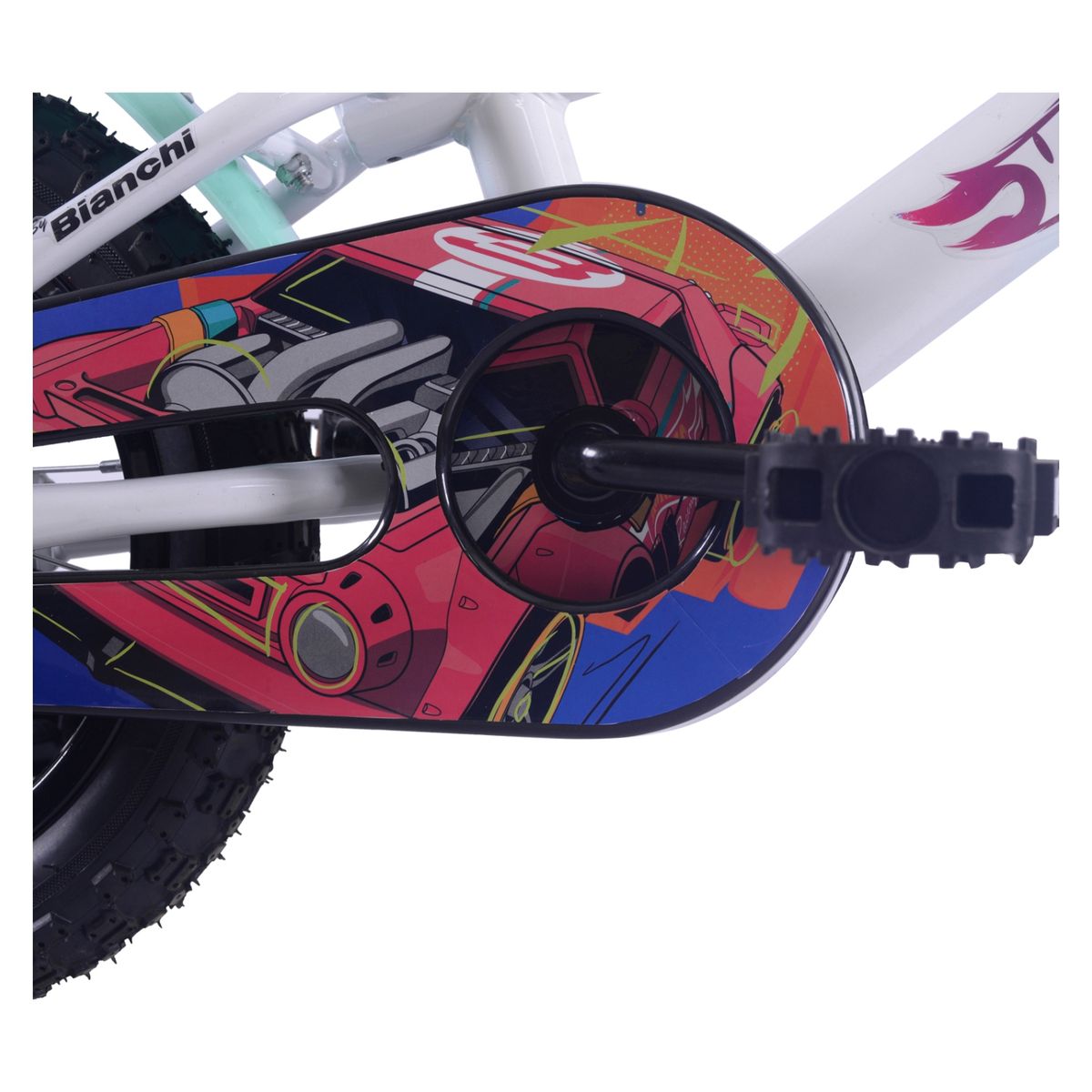 BIANCHI - Bicicleta Niño Infantil Hotwheels 12 Blanco Bianchi